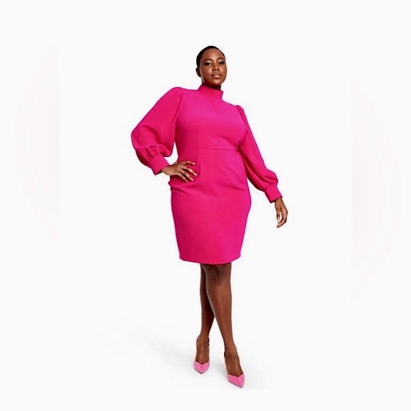 Sergio Hudson for Target Pink Balloon Sleeve Shift Dress - Picture 1 of 5